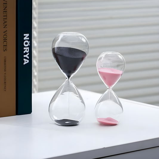 Modern Glass Time Hourglass